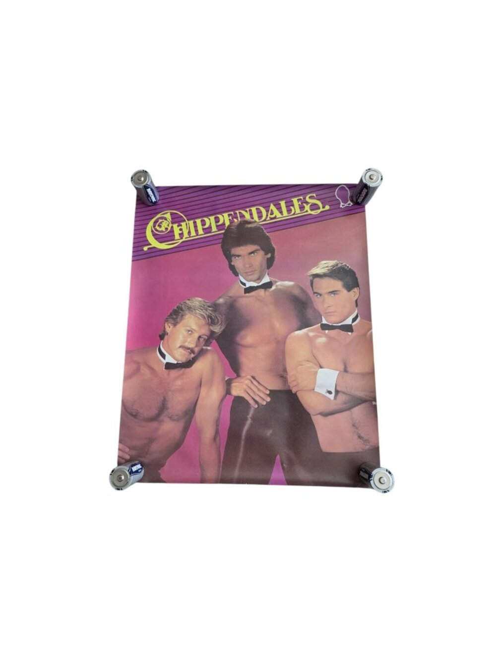 Vintage Chippendales Poster Hot Guys Male Dancers Striptease Men 16x20 1980s